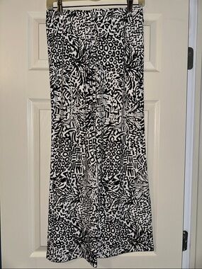 Lilly Pulitzer black and white wide leg pants